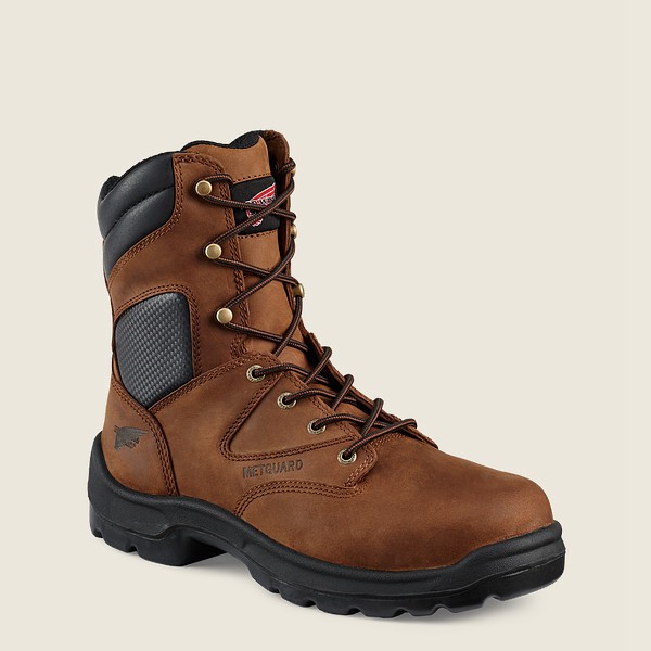 Red Wing Safety Bot Erkek - Flexbond - 8-Inch Toe Metguard - Kahverengi - 10QYVLUXF